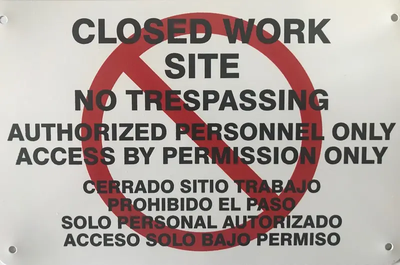Aluminum Closed Work Site Signs 1