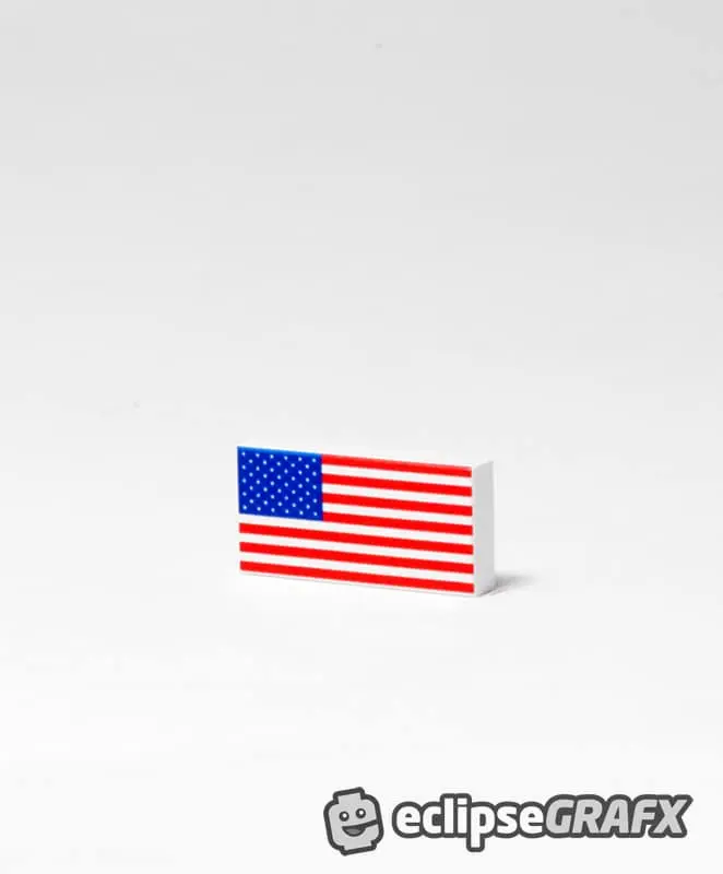 American Flag - 1X2 Tile 1