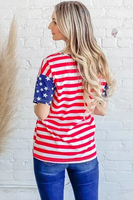 American Flag Short Sleeve Top 3