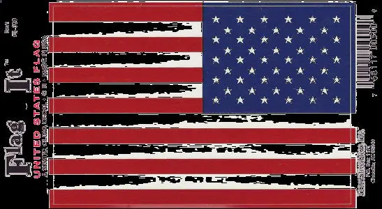 American Flag Window Static Cling #Sc 1