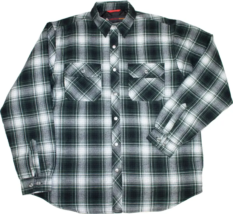 Americaware Men's Bevel Quilted Shirt Jac 1