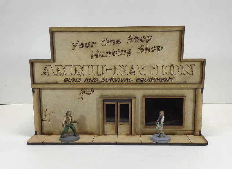 Ammu-Nation Shop 28Mm Terrain Building Mdf Kit V1 1