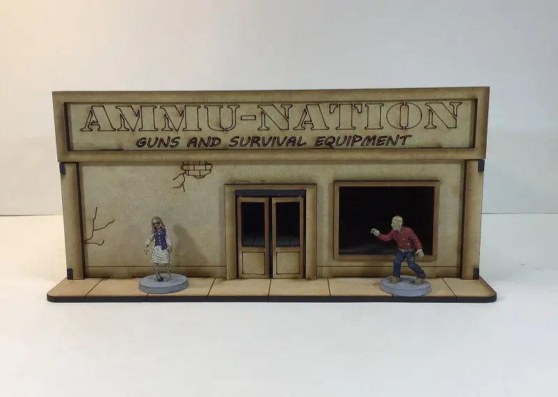 Ammu-Nation Shop 28Mm Terrain Building Mdf Kit V2 1