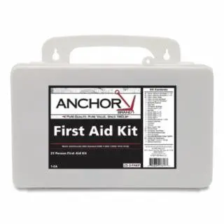Anchor 25-Person First Aid Kit, Plastic Case, Wall Mount 1
