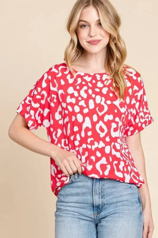 Animal Print Stretchy T-Shirt 2