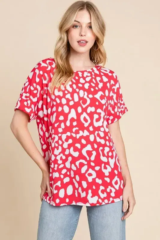 Animal Print Stretchy T-Shirt 3