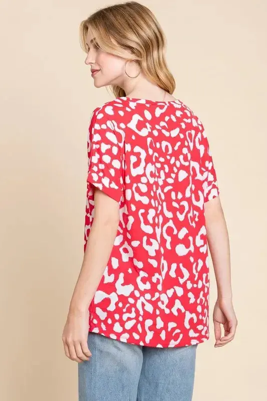 Animal Print Stretchy T-Shirt 4