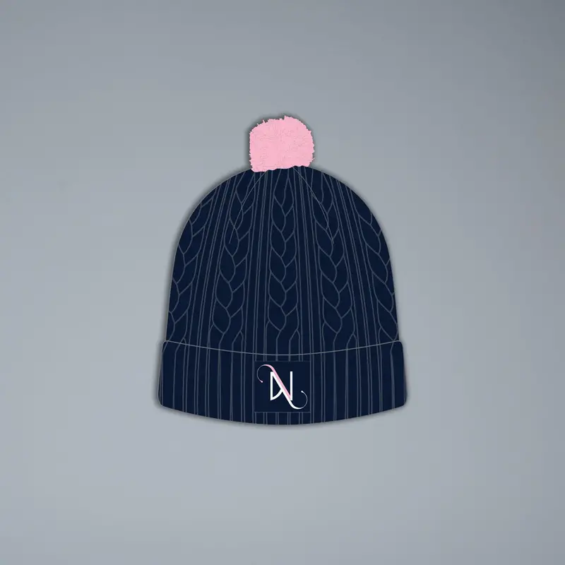 Annabel Neasham Racing Cable Knit Beanie 1