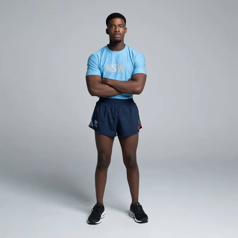 Answ Unisex Running Shorts - Red Logo 4
