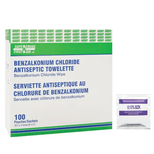 Antiseptic Towelettes, Benzalkonium Chloride 1