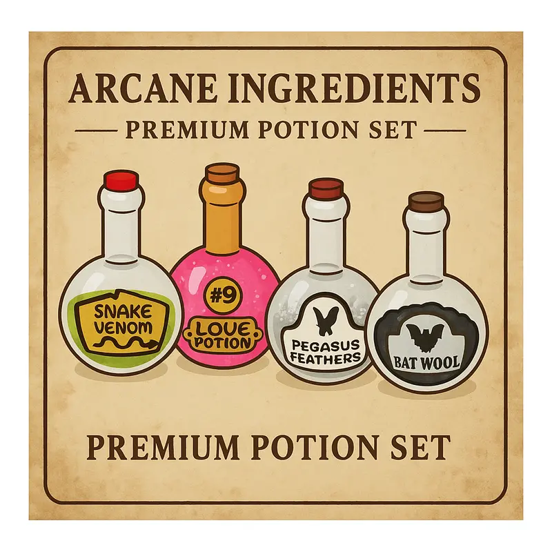 Arcane Ingredients – Premium Potion Set (4-Pack) 1