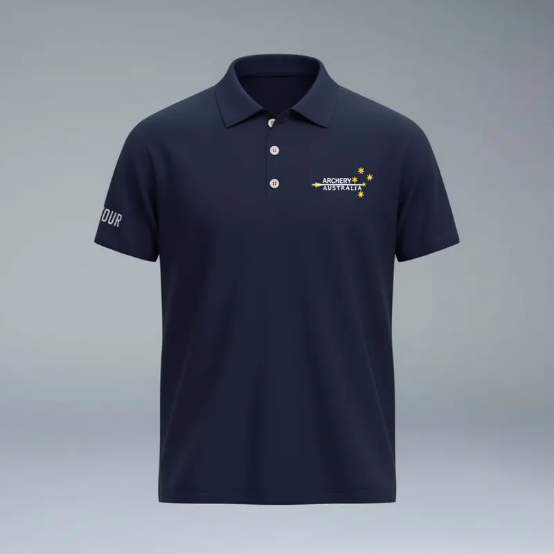 Archery Australia Coast Polo - Navy 1