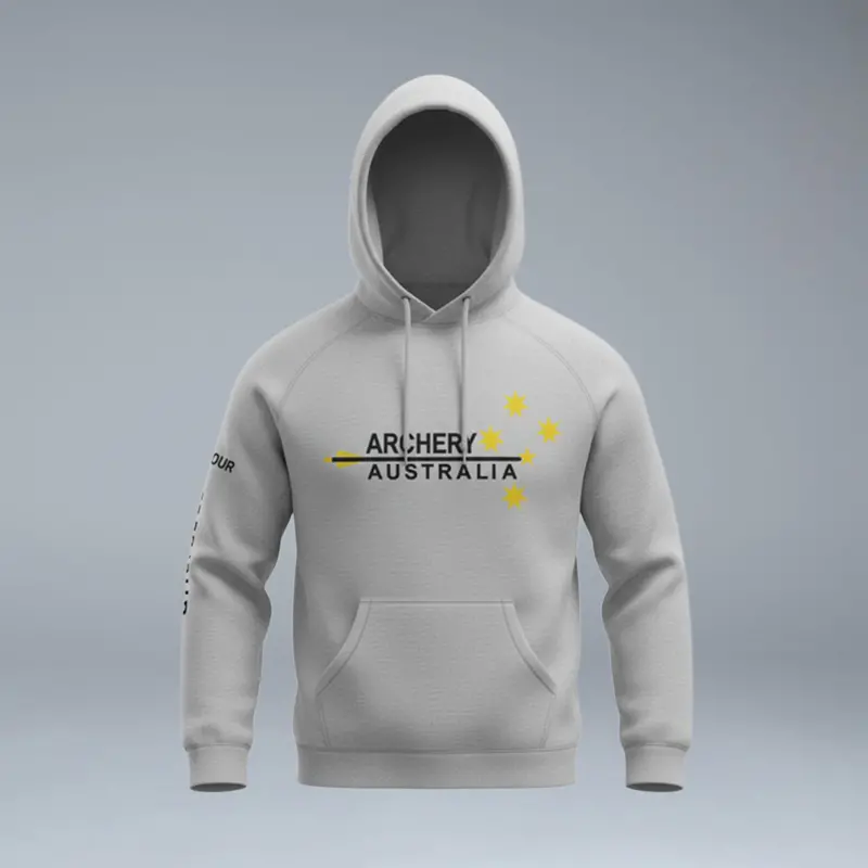 Archery Australia Hoodie - Snow Marle 1