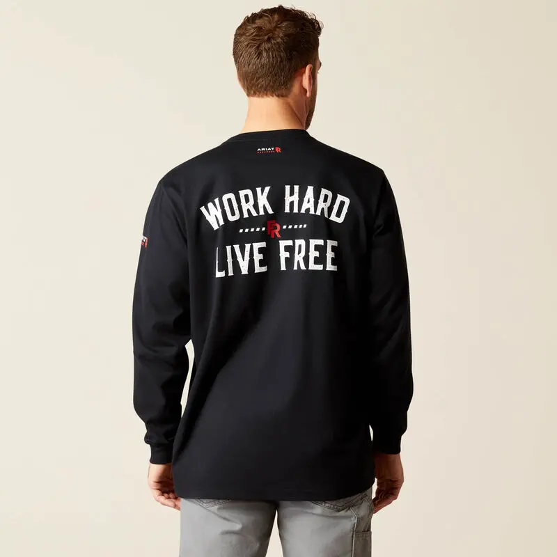 Ariat Fr Work Hard Live Free Tee #10052093 1
