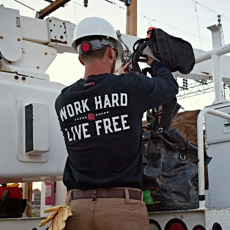 Ariat Fr Work Hard Live Free Tee #10052093 2