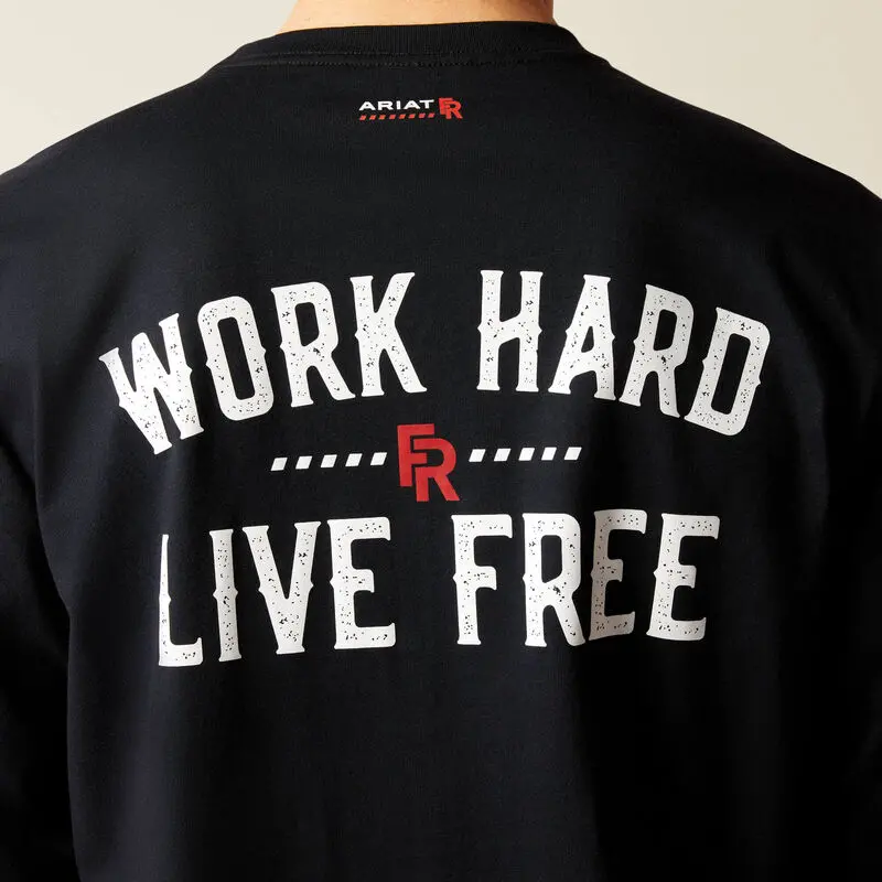 Ariat Fr Work Hard Live Free Tee #10052093 6