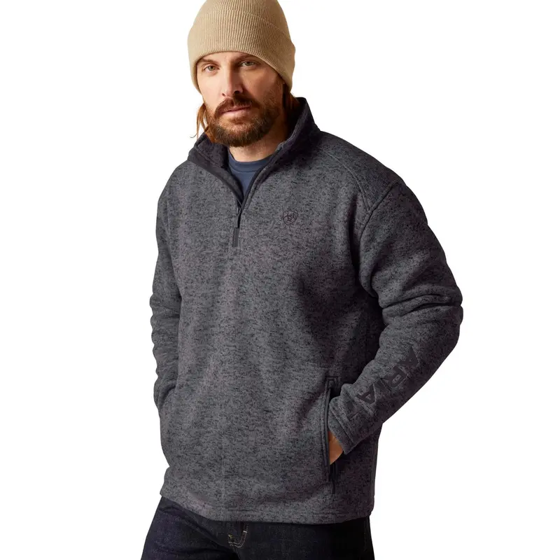 Ariat Men's Caldwell Logo 1/4 Zip Sweater 1
