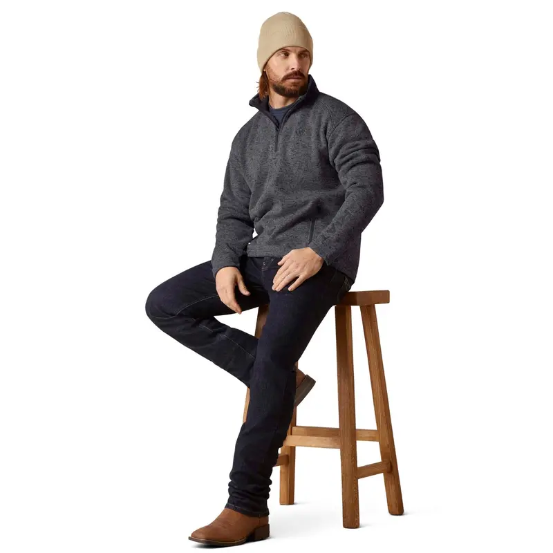 Ariat Men's Caldwell Logo 1/4 Zip Sweater 4