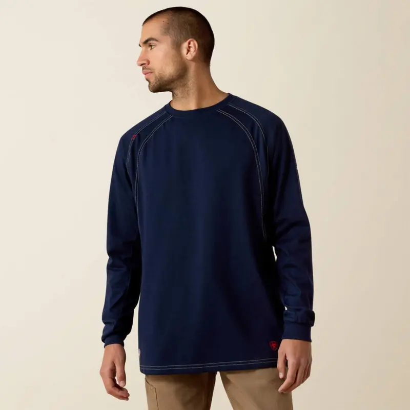 Ariat Men's Flame Resistant Work Crew Long Sleeve T-Shirt 2