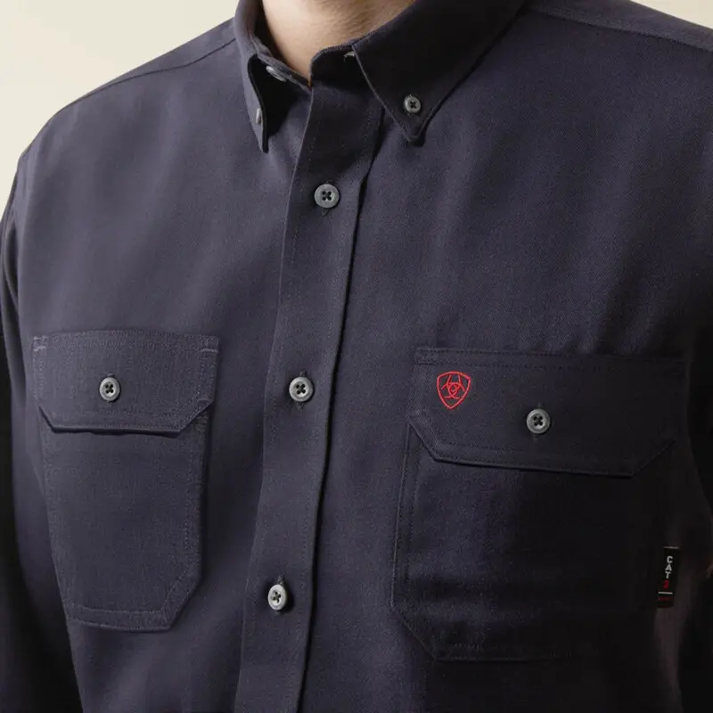 Ariat Men's Fr Air Inherent Button Long Sleeve Safety Work Shirt 5