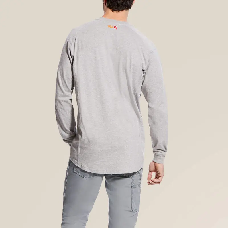 Ariat Men's Fr Chest Pocket Long Sleeve Henley 2
