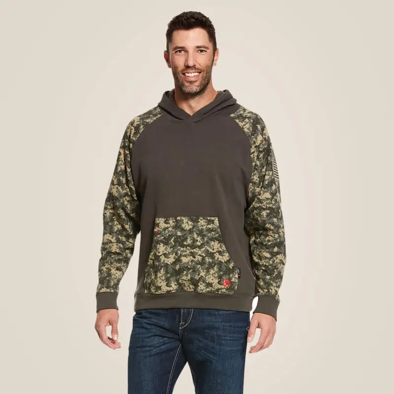 Ariat Men's Fr Durastretch Patriot Hooded Sweatshirt 1