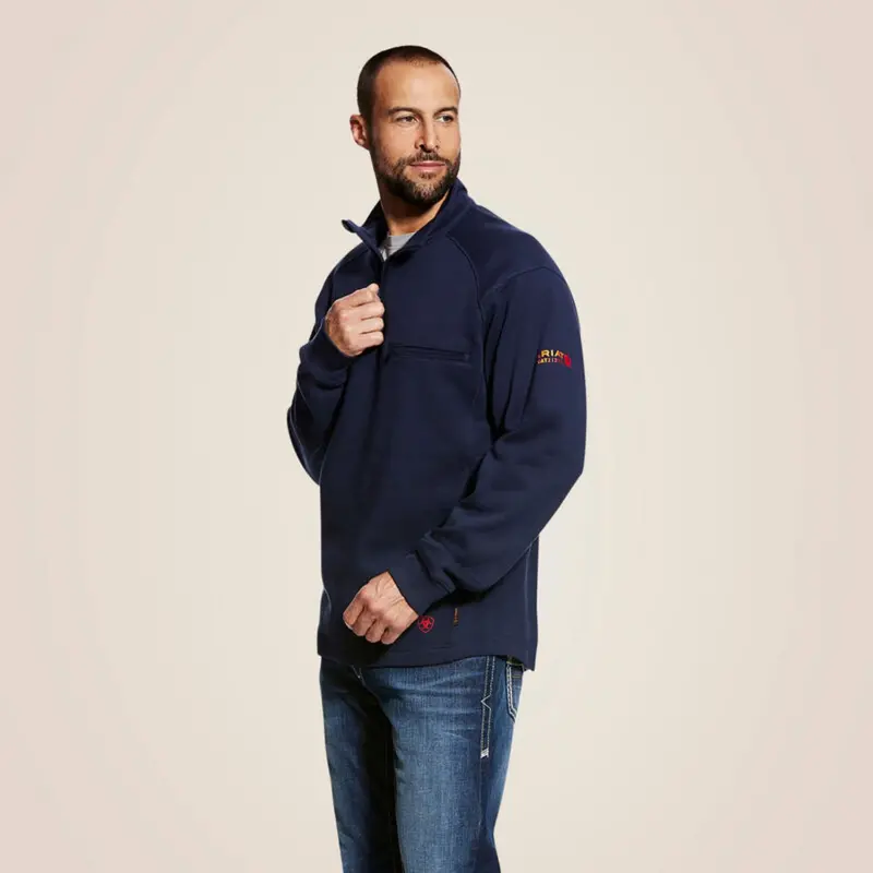 Ariat Men's Fr Mock Collar 1/4 Zip Long Sleeve T-Shirt 1