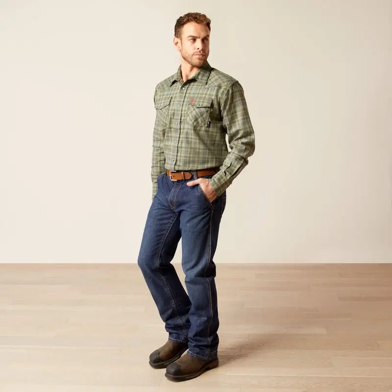Ariat Mens Fr Sawtooth Long Sleeve Work Shirt 1
