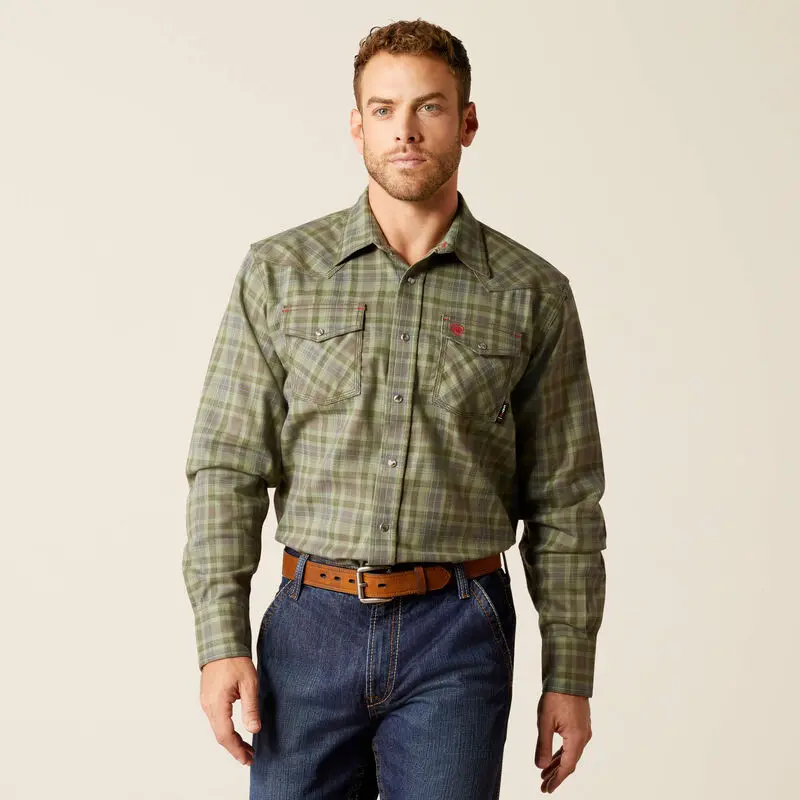 Ariat Mens Fr Sawtooth Long Sleeve Work Shirt 1