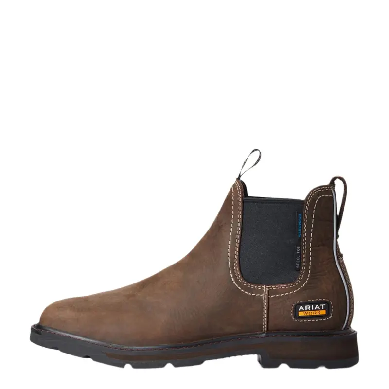 Ariat Men's Groundbreaker H2o 5" Waterproof Eh Steel Toe Chelsea Boot 1