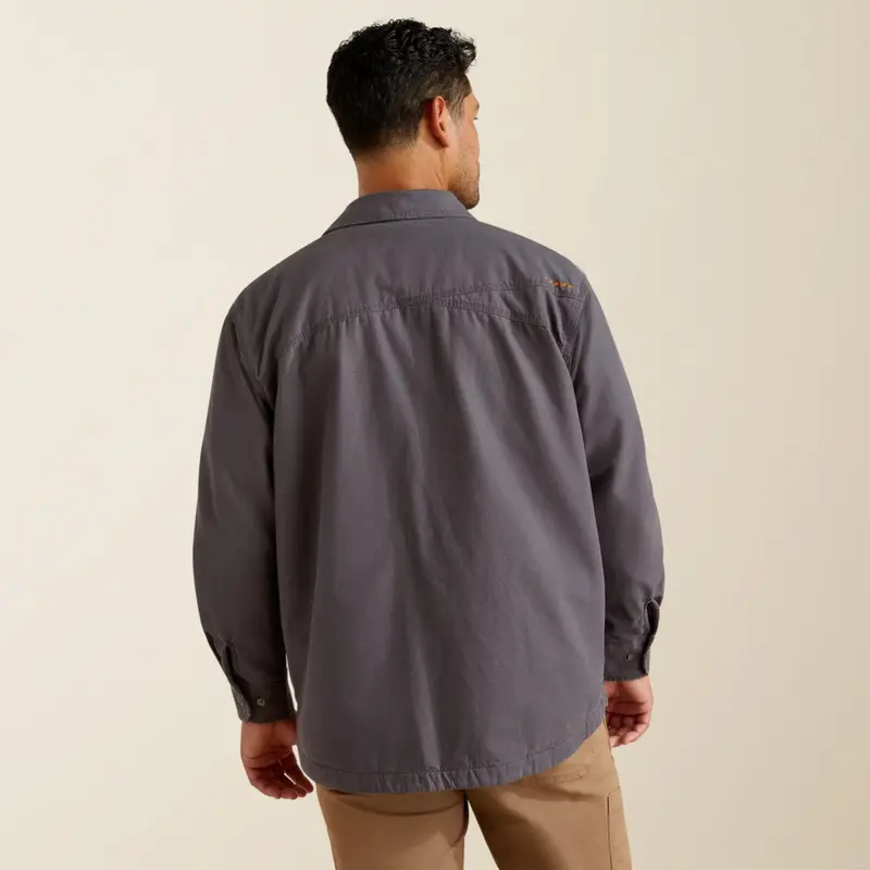 Ariat Men's Rebar Canvas Snap-Button Front Shirt Jacket 4