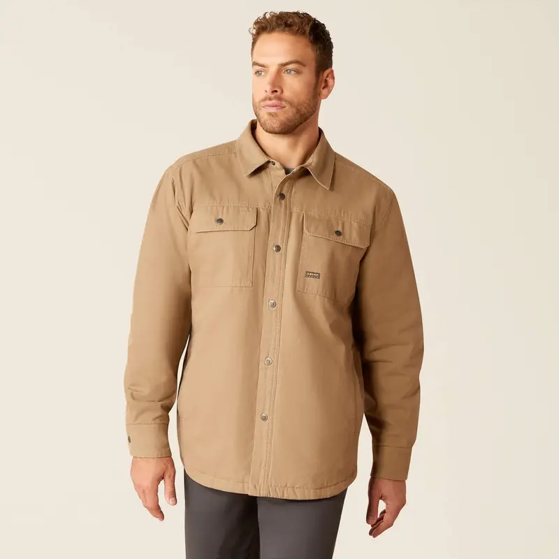 Ariat Men's Rebar Canvas Snap-Front Shirt Jacket 1