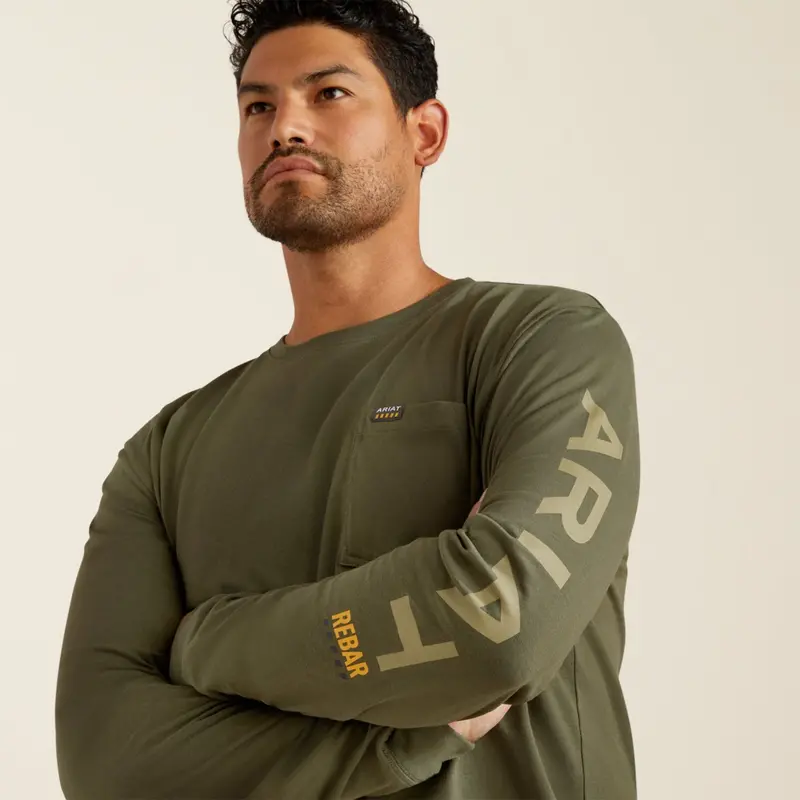 Ariat Men's Rebar Cotton Strong Graphic Long Sleeve T-Shirt 2