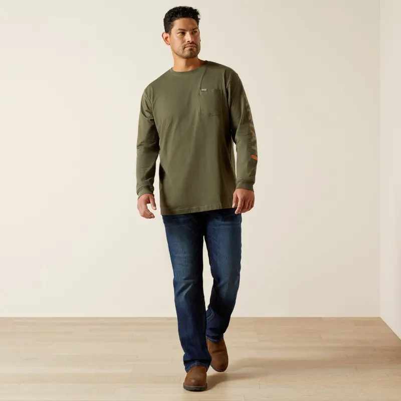 Ariat Men's Rebar Cotton Strong Graphic Long Sleeve T-Shirt 4