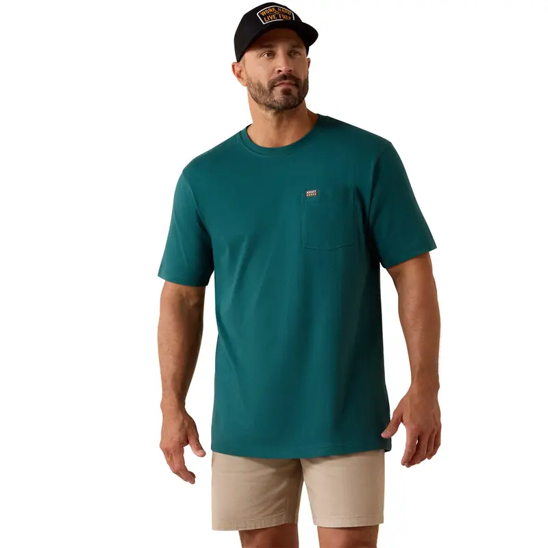 Ariat Men's Rebar Cotton Strong Standard Pocket T-Shirt 1