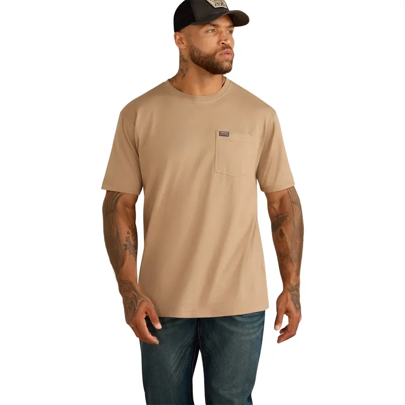 Ariat Men's Rebar Cotton Strong Standard Pocket T-Shirt 1