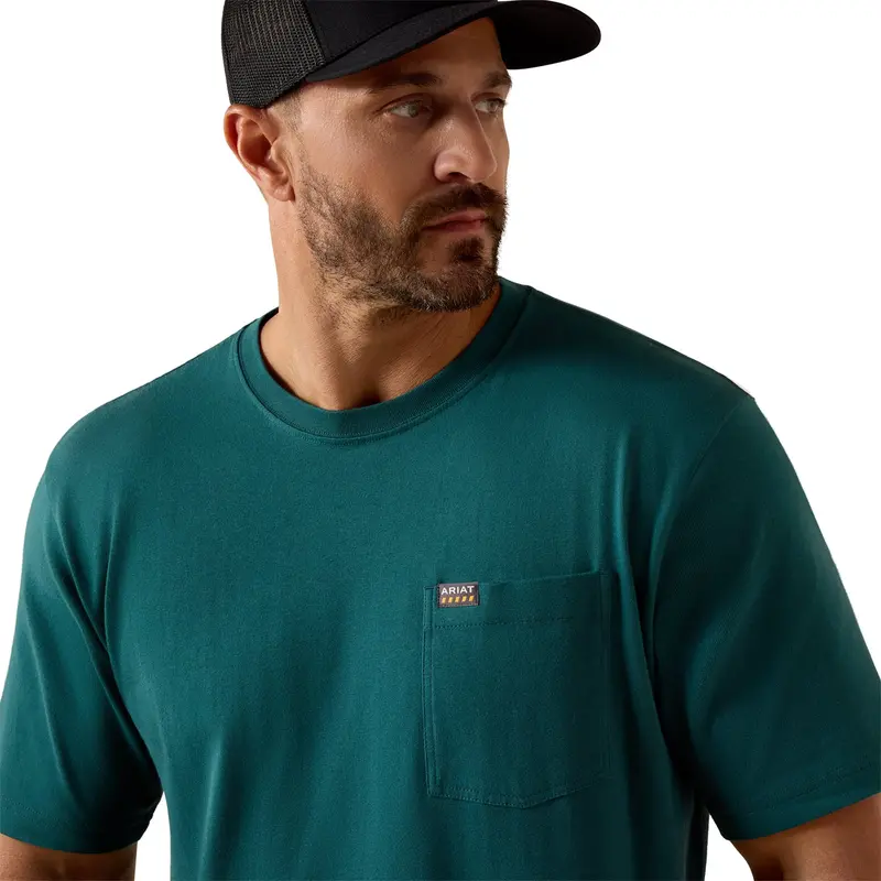 Ariat Men's Rebar Cotton Strong Standard Pocket T-Shirt 3