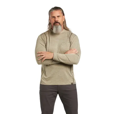Ariat Men's Rebar Evolution Hooded Sun Long Sleeve Shirt 1