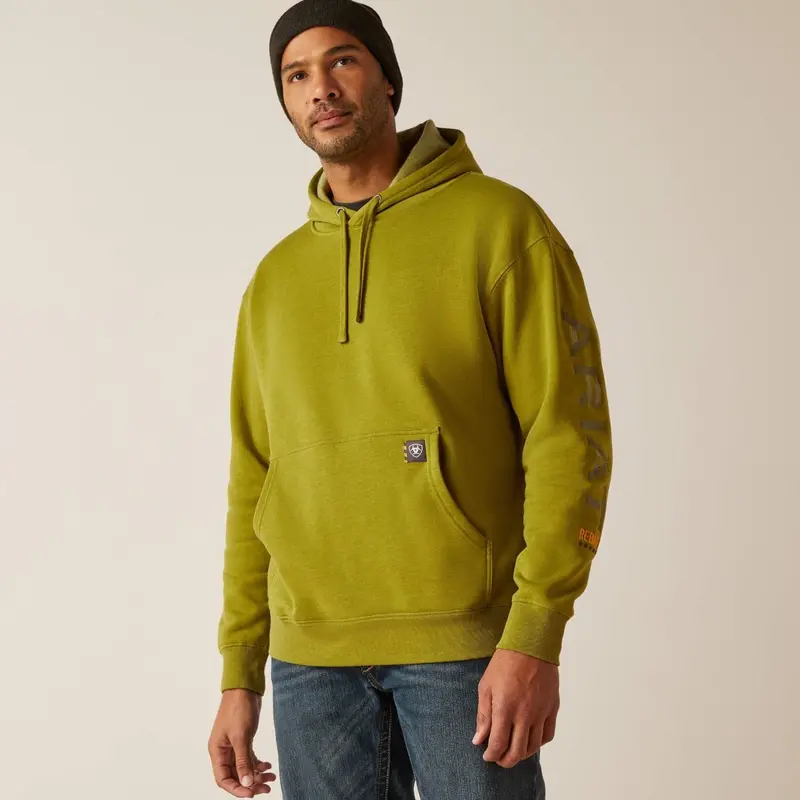 Ariat Men's Rebar Graphic Sleeve Hooded Sweatshirt 1