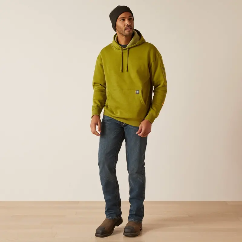 Ariat Men's Rebar Graphic Sleeve Hooded Sweatshirt 3