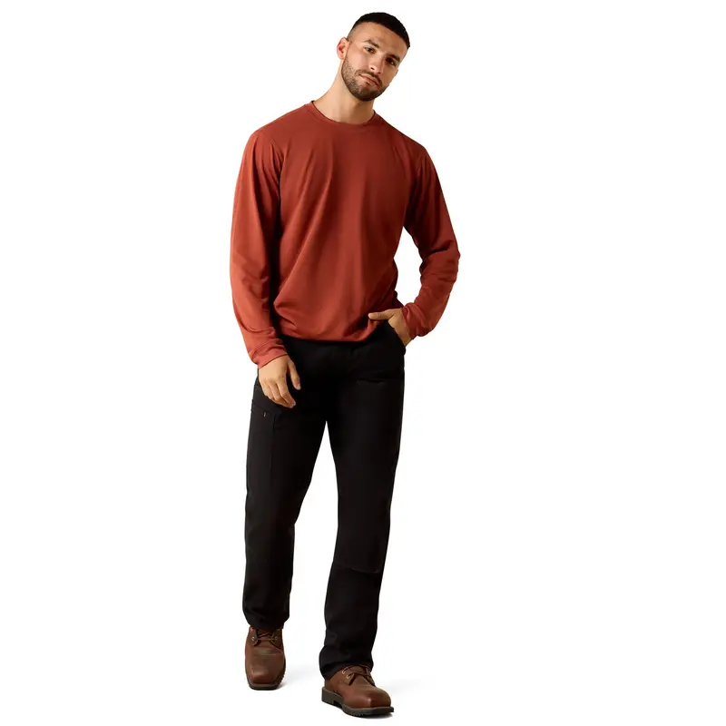 Ariat Men's Rebar Heat Fighter Label Graphic Long Sleeve Tee 1