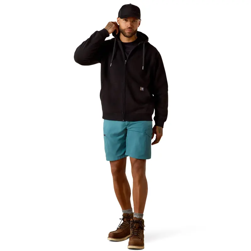 Ariat Men's Rebar Lightweight Label Full Zip Hoodie 5