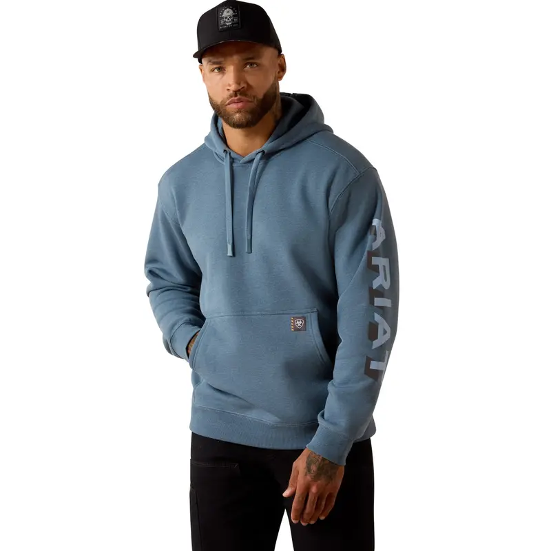 Ariat Men's Rebar Lightweight Logo Hoodie 1