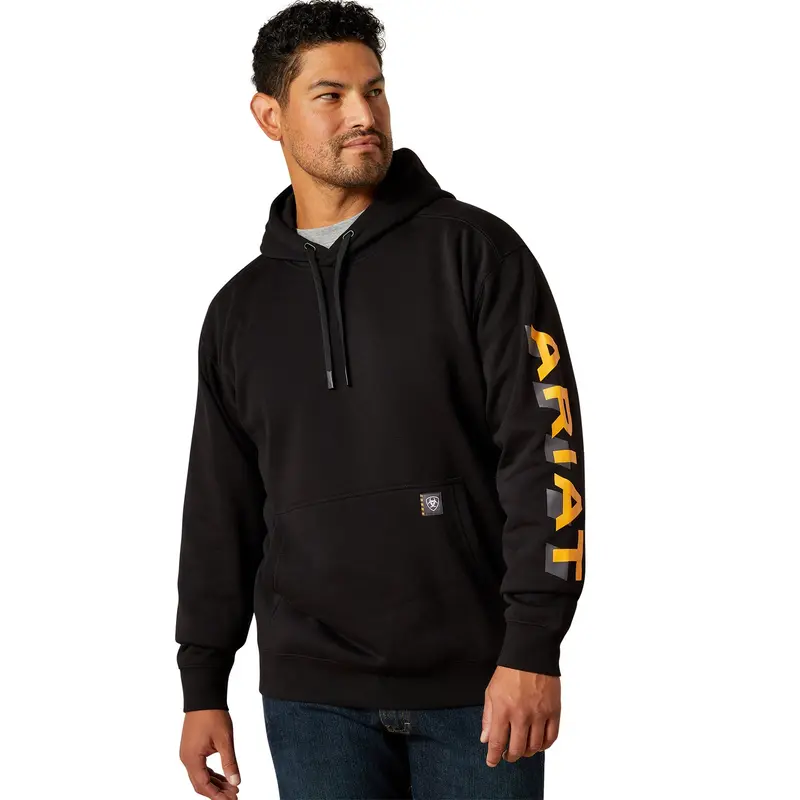 Ariat Men's Rebar Lightweight Logo Hoodie 1