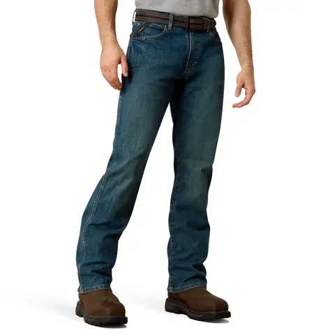 Ariat Men's Rebar M4 Relaxed Durastretch Basic Boot Cut Jean 1