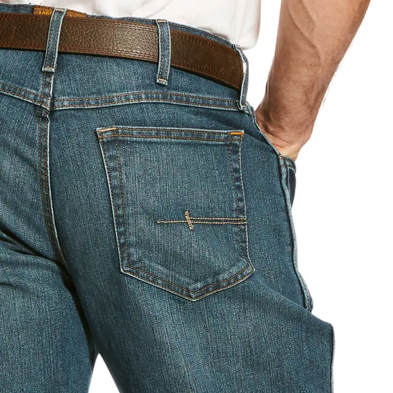 Ariat Men's Rebar M4 Relaxed Durastretch Basic Boot Cut Jean 4