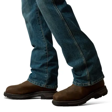 Ariat Men's Rebar M4 Relaxed Durastretch Basic Boot Cut Jean 6