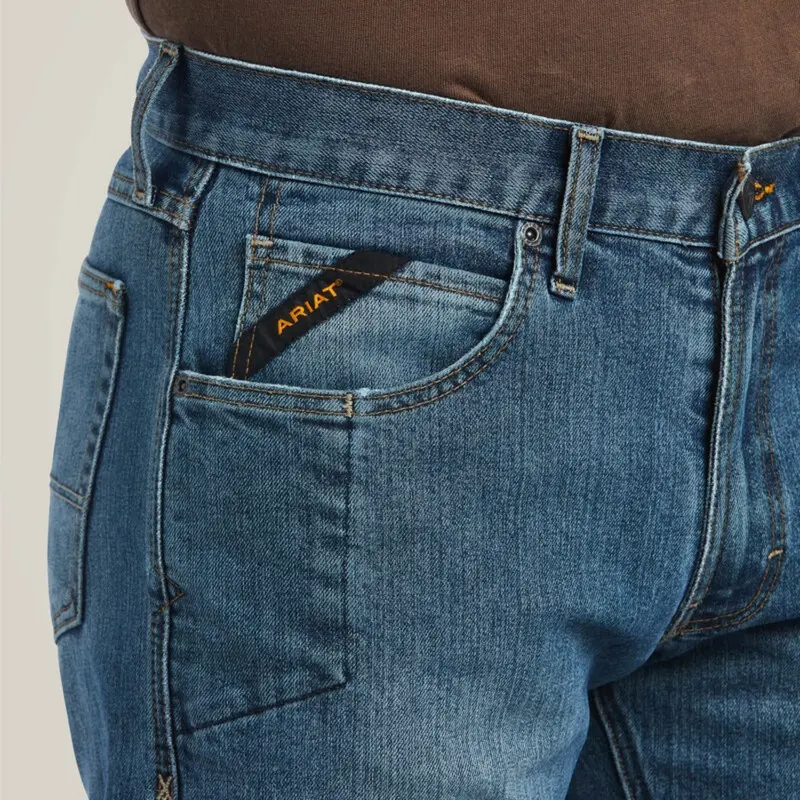 Ariat Men's Rebar M5 Basic Stackable Straight Leg Jean 2