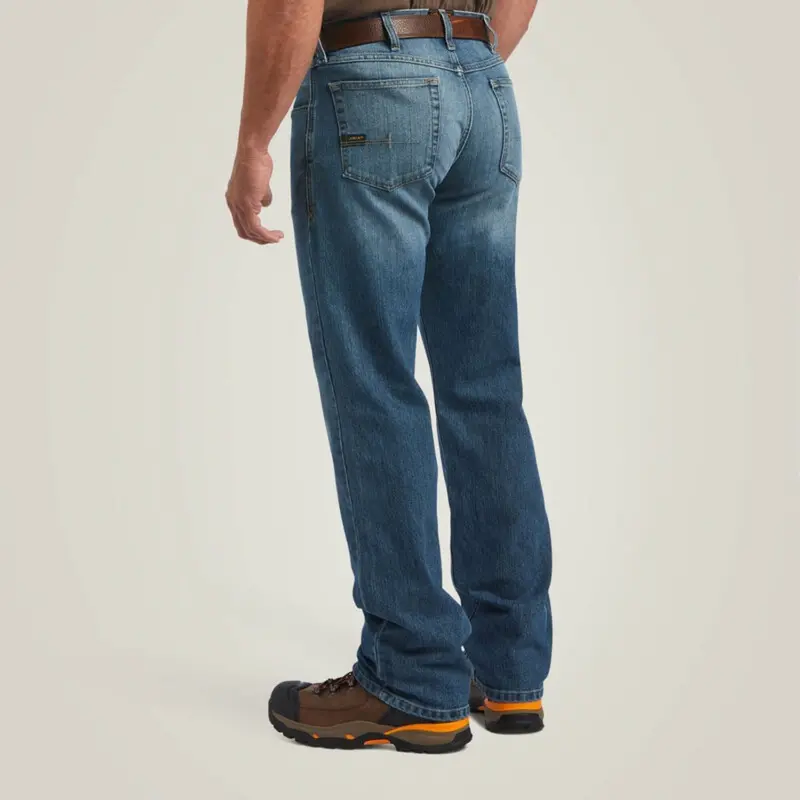 Ariat Men's Rebar M5 Basic Stackable Straight Leg Jean 4