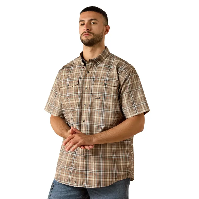 Ariat Men's Rebar Made Tough Venttek Durastretch Work Shirt 1